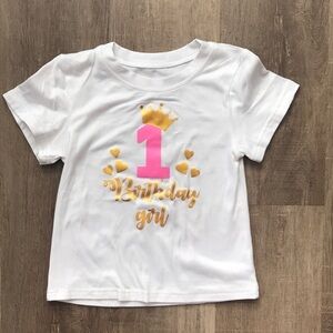 4/$25 Baby girl 1st birthday shirt baby’s first birthday